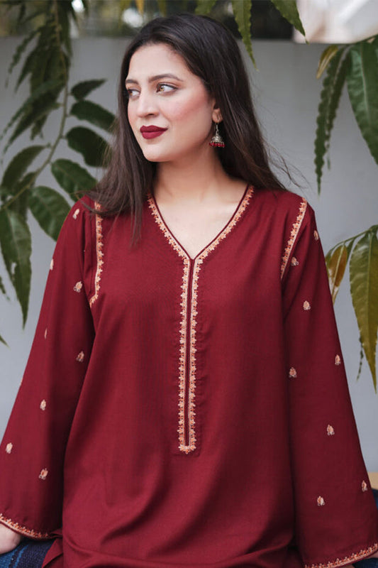 Stitched 3-Piece Embroidered Lawn Suit Ready to Wear With Machine Embroidery