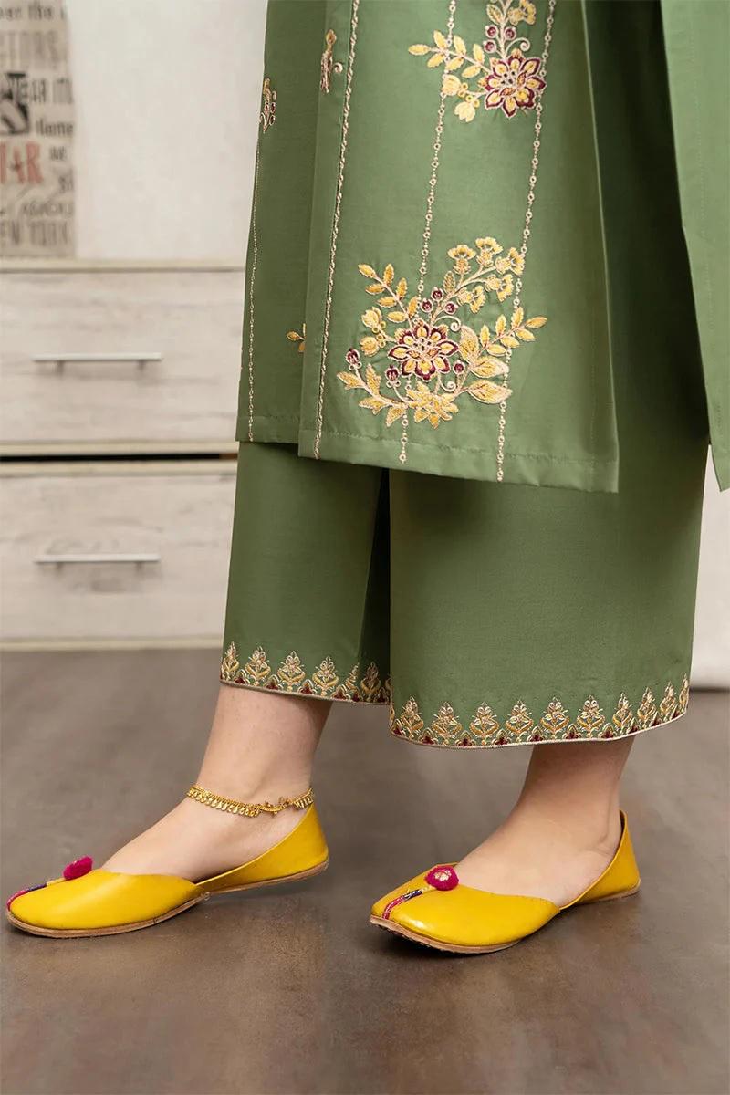 Designer Dress - 3 PC Ready to Wear Lawn Suit Set With Machine Embroidery