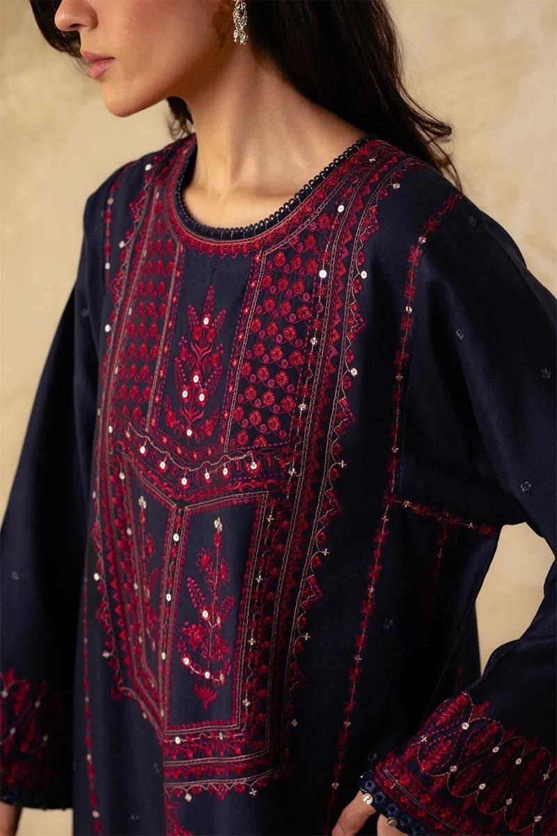Designer Dress - 3 PC Lawn Suit Set Ready to Wear With Machine Embroidery