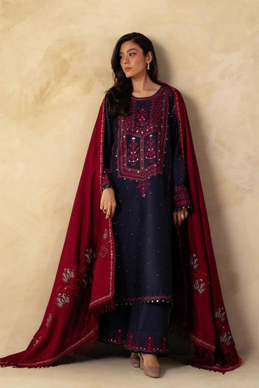 Designer Dress - 3 PC Lawn Suit Set Ready to Wear With Machine Embroidery