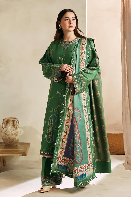 Designer Dress - 3 PC Lawn Suit Set Ready to Wear With Machine Embroidery