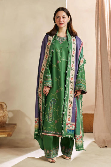 Designer Dress - 3 PC Lawn Suit Set Ready to Wear With Machine Embroidery