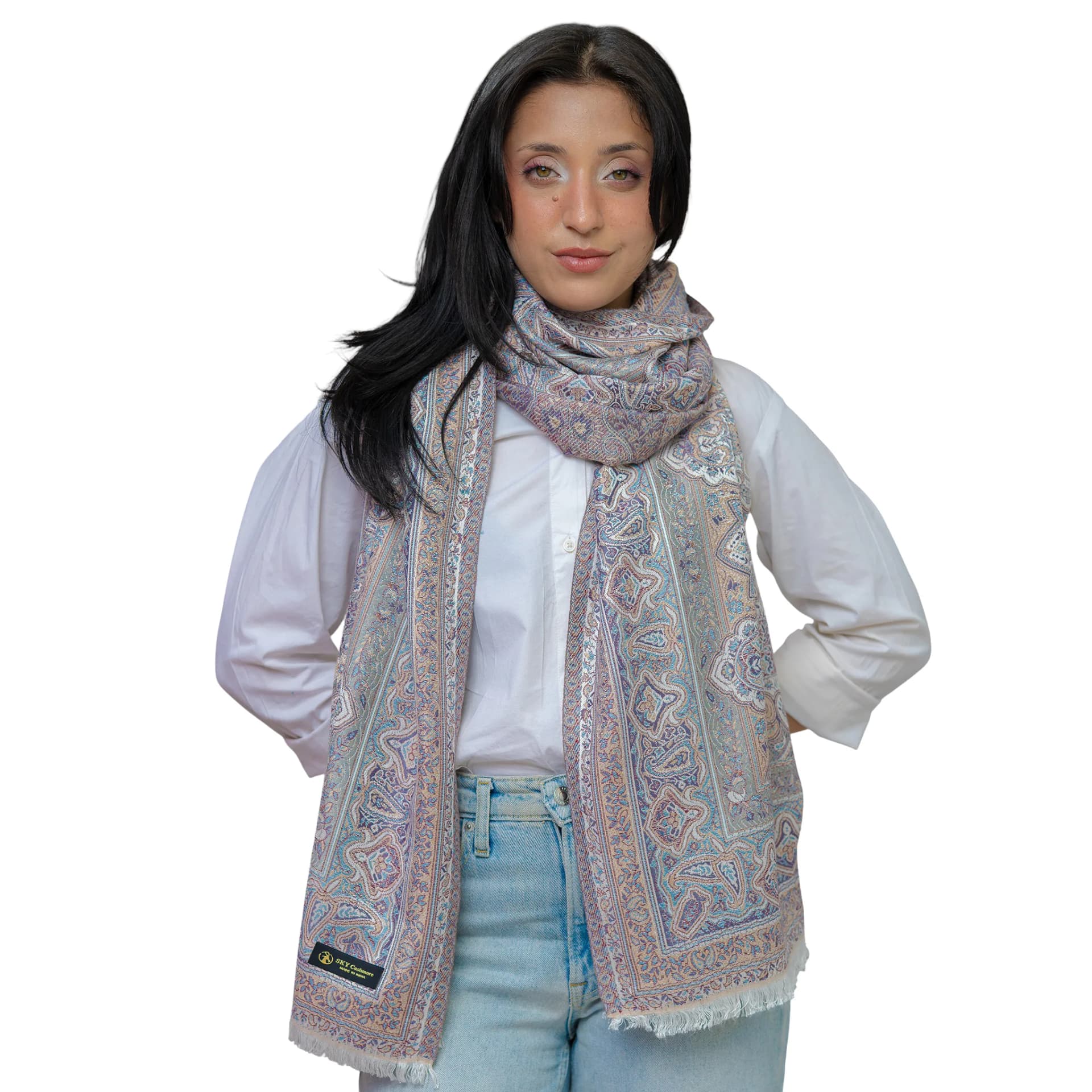 Imperial Paisley Cashmere Shawl – Lavender