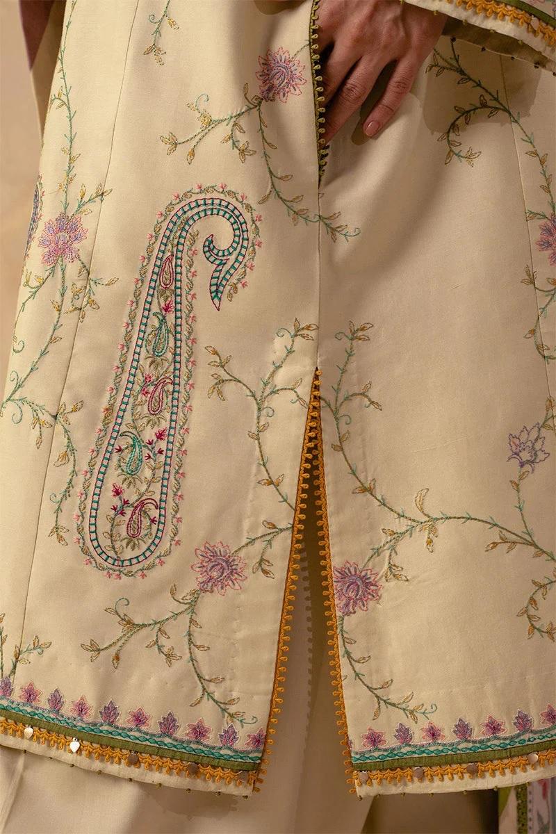Designer Dress  - 3 PC Embroidered Lawn Suit Ready to Wear With Machine Embroidery