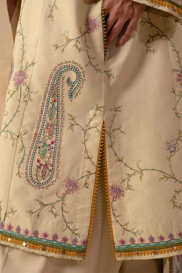 Designer Dress  - 3 PC Embroidered Lawn Suit Ready to Wear With Machine Embroidery