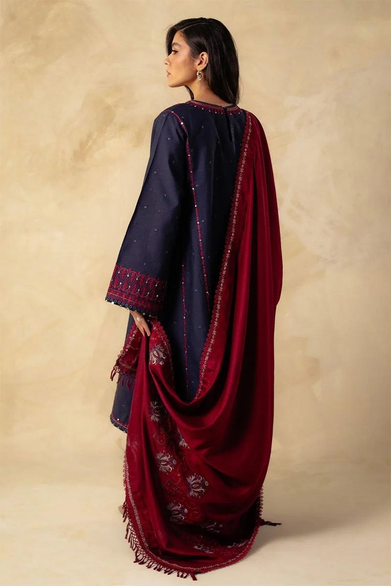 Designer Dress - 3 PC Lawn Suit Set Ready to Wear With Machine Embroidery