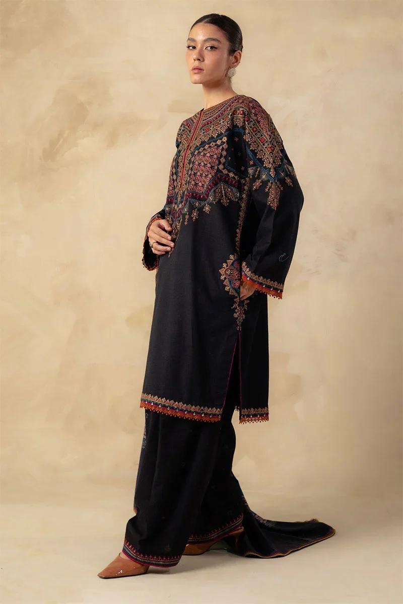 Designer Dress - 3 PC Lawn Suit Set Ready to Wear With Machine Embroidery