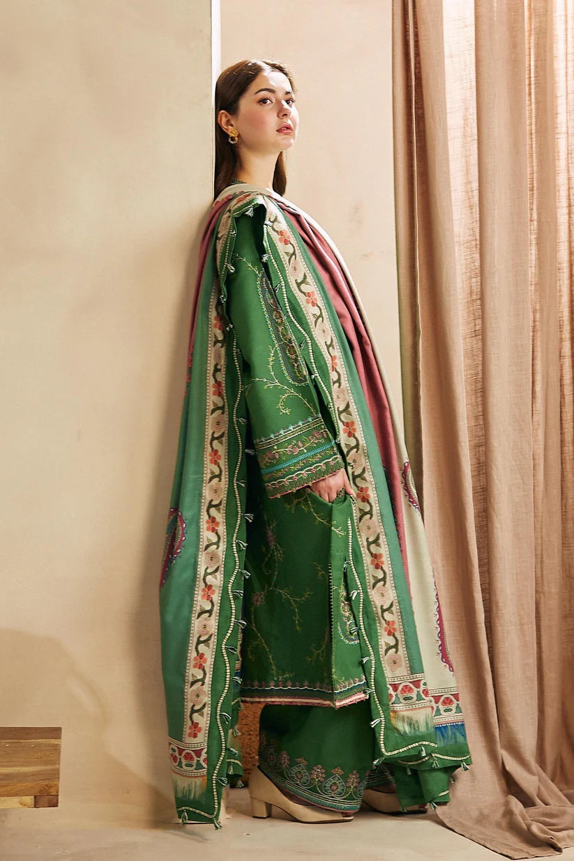 Designer Dress - 3 PC Lawn Suit Set Ready to Wear With Machine Embroidery